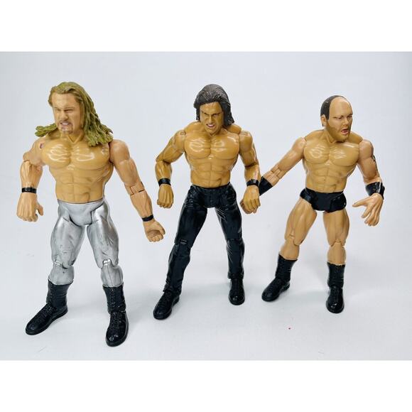 WWE/WWF Wrestling Action Figures Set Jakks Pacific 1999 Bundle Lot Of 3 - Picture 2 of 9